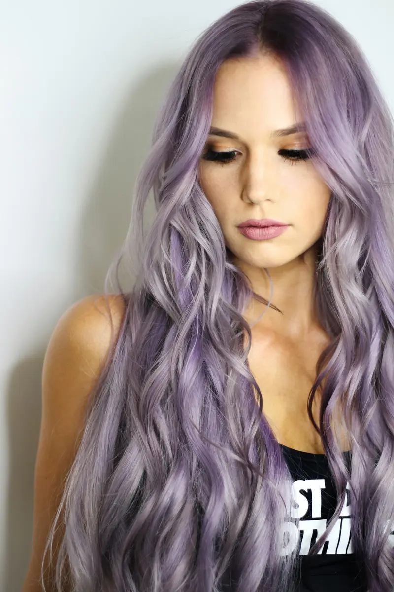 Electric blue hair
